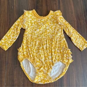 Little Sleepies Golden Poppies bubble romper